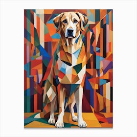 Anatolian Shepherd Dog Abstract Canvas Print