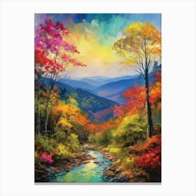 Autumn In The Smoky Mountains Canvas Print