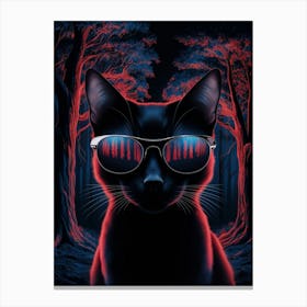 Cat In The Woods Canvas Print