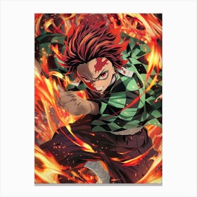 Tanjiro Kamado Demon Slayer 5 Canvas Print