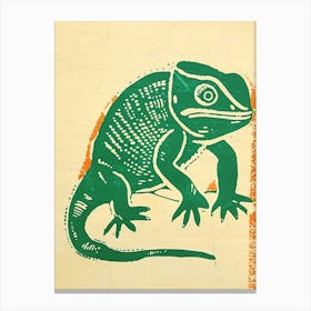 Mellers Chameleon Bold Block 2 Canvas Print
