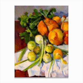 Celery Root 3 Cezanne Style vegetable Canvas Print