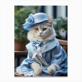 Victorian Cat 10 Canvas Print