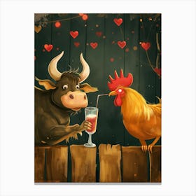 Valentine'S Day Illustration Canvas Print