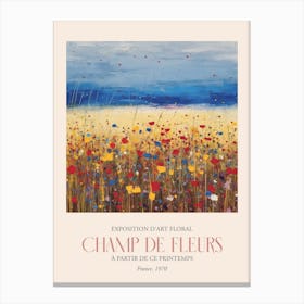 Champ De Fleurs, Floral Art Exhibition 34 Canvas Print