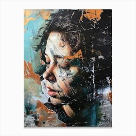 Girl'S Face Canvas Print