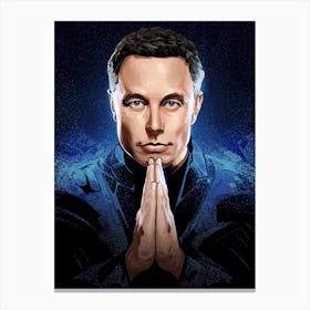 Elon Musk Portrait Canvas Print