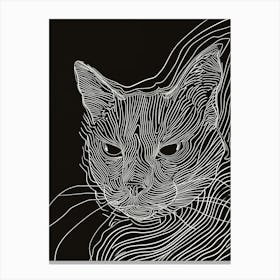 Cheetoh Cat Minimalist Illustration 2 Canvas Print