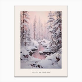 Dreamy Winter National Park Poster  Oulanka National Park Finland 1 Canvas Print