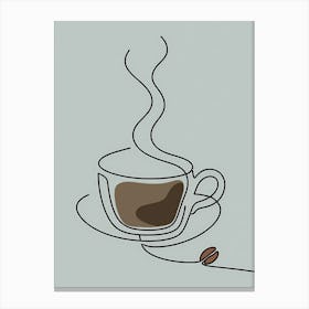 Coffee aroma breaks Canvas Print