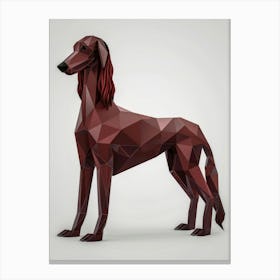 Polygonal Dog Canvas Print