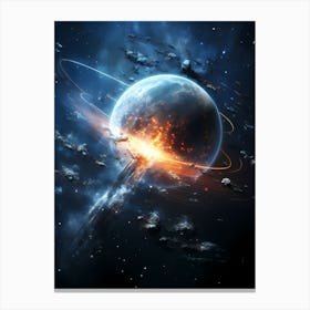 Space Explosion 1 Canvas Print