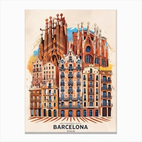 Barcelona Cityscape Canvas Print