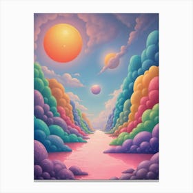 Psychedelic Landscape Canvas Print