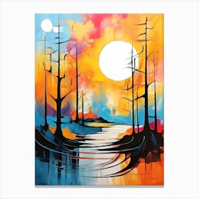 Sunset Painting 2 Canvas Print