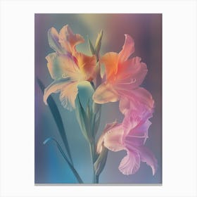 Iridescent Flower Gladiolus 1 Canvas Print
