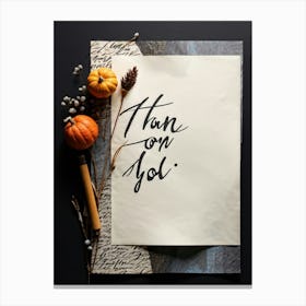 Thanksgiving 3 Canvas Print