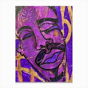 Purple And Gold Canvas Print