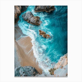 Cliffs And Waves Canvas Print