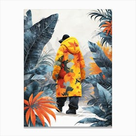 Man In A Yellow Jacket 1 Canvas Print