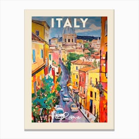 Rome Italy 3 Fauvist Painting Travel Poster Canvas Print