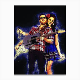 Spirit Of Lana Del Rey And Blake Lee Canvas Print