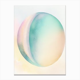 Uranus Gouache Space Canvas Print