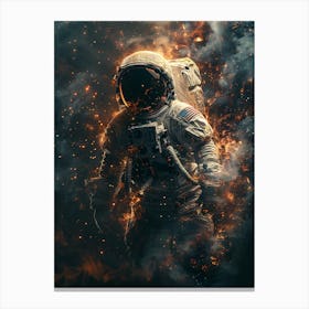 Astronaut In Space 2 Canvas Print