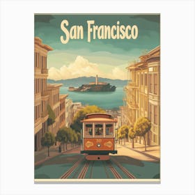 Aihrgdesign A Classic 1960s Travel Poster For San Francisco 3 Canvas Print