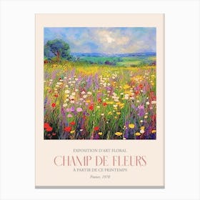 Champ De Fleurs, Floral Art Exhibition 44 Canvas Print