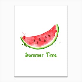Watercolor Watermelon Canvas Print