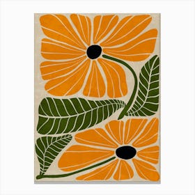 Orange Daisy Canvas Print