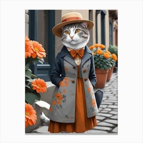 Cat In Hat 2 Canvas Print