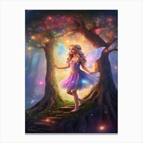 Fairy In The Forest 2 Canvas Print