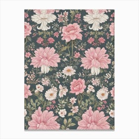 Floral Wallpaper 9 Canvas Print