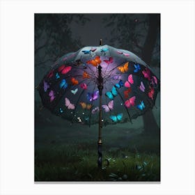 Butterfly Umbrella Canvas Print