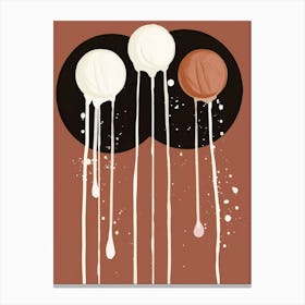 Three Ice Creams Canvas Print