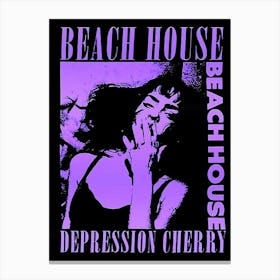 Beach House Depression Cherry Classic Poster Canvas Print