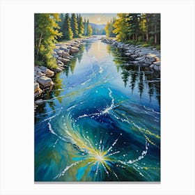 River In The Woods 1 Canvas Print