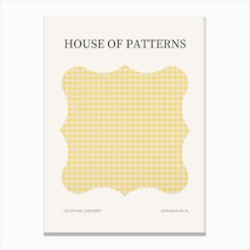 Checkered Pattern Poster 20 Canvas Print