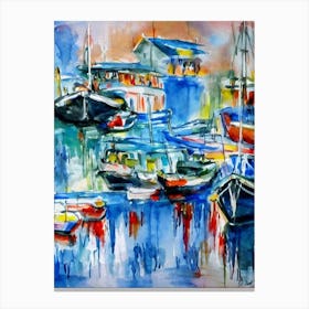 Port Of Cagayan De Oro Philippines Abstract Block harbour Canvas Print