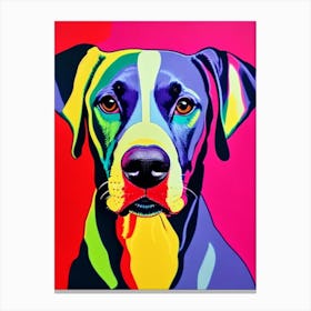 Weimaraner Andy Warhol Style dog Canvas Print