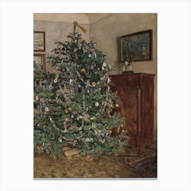 Vintage Christmas Tree Canvas Print