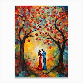 Modern Adam And Eve Canvas Print