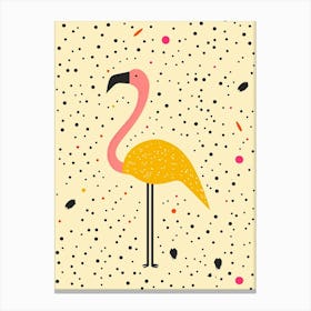 Yellow Flamingo 1 Canvas Print