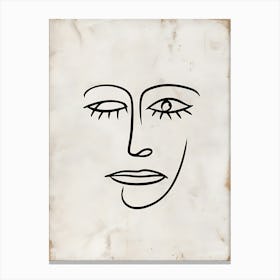 Portrait Of A Face Canvas Print