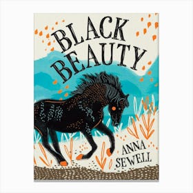 Book Cover - Black Beauty by Anna Sewell Canvas Print
