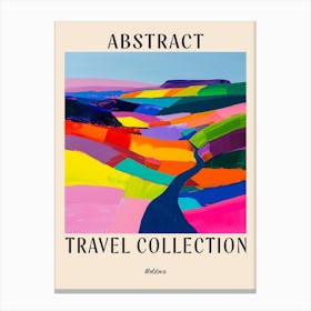 Abstract Travel Collection Poster Moldova 1 Canvas Print