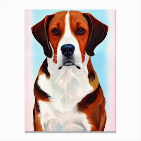 Beagle Watercolour dog Canvas Print