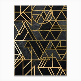 Deco Canvas Print - Gold Art deco Canvas Print